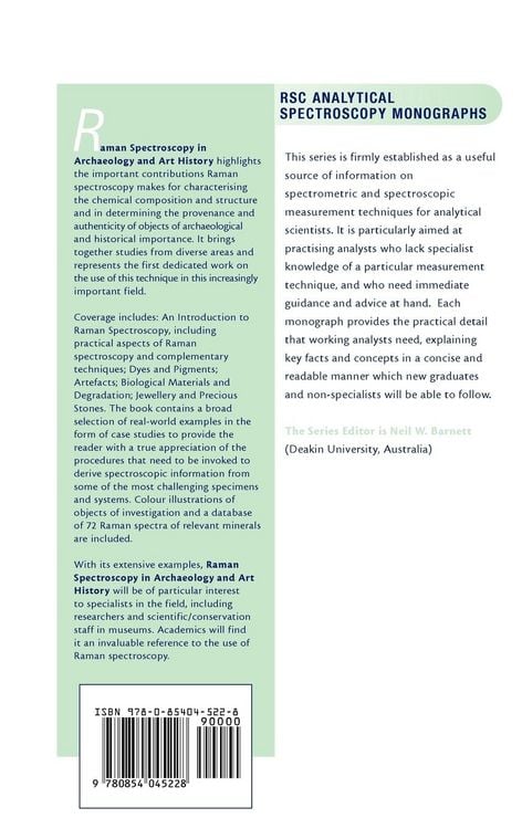 Produktbild: Raman Spectroscopy in Archaeology and Art History