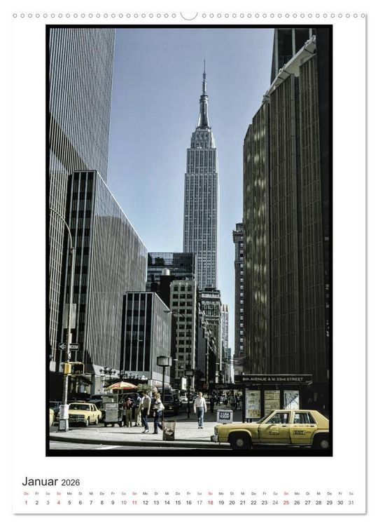 Produktbild: NEW YORK CITY - Vintage Views (Wandkalender 2026 DIN A2 hoch), CALVENDO Monatskalender