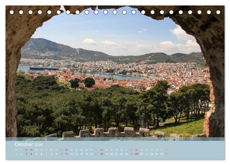 Produktbild: Lesbos - Inselimpressionen (Tischkalender 2026 DIN A5 quer), CALVENDO Monatskalender
