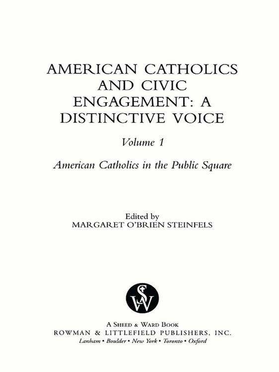 Produktbild: American Catholics and Civic Engagement