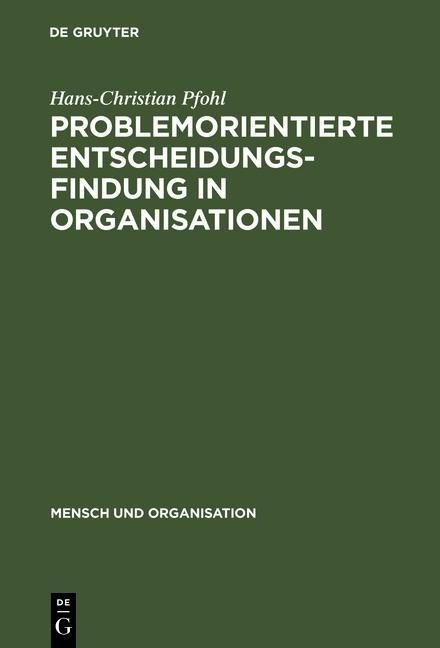 Produktbild: Problemorientierte Entscheidungsfindung in Organisationen