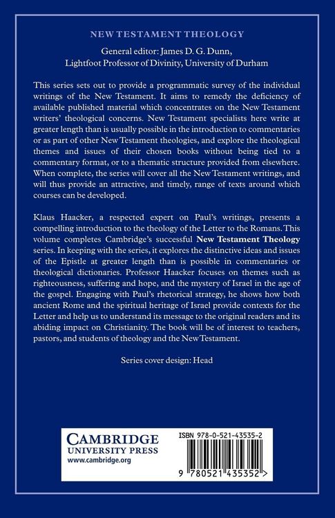 Produktbild: The Theology of Paul's Letter to the Romans