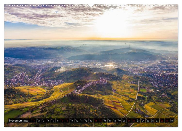 Produktbild: Ein Jahr STUTTGART (hochwertiger Premium Wandkalender 2026 DIN A2 quer), Kunstdruck in Hochglanz