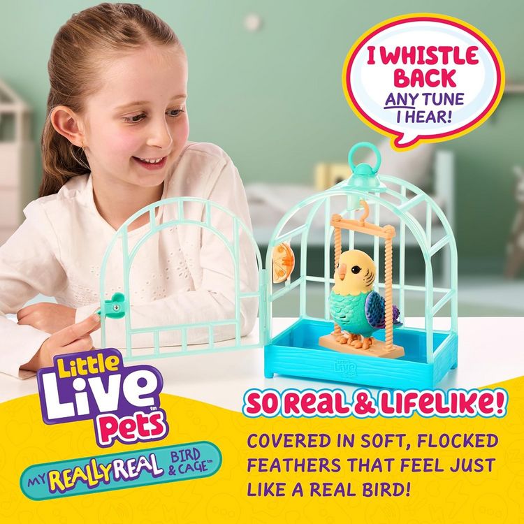 Produktbild: Moose Toys LITTLE LIVE PETS MY REALLY REAL S2 BIRD & CAGE INDIE