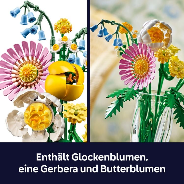 Produktbild: LEGO Botanicals 10347 Kleiner Sommerstrau&szlig; Blumen Spielzeug