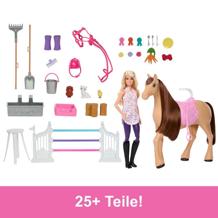 Produktbild: Barbie Mysteries: Das geheimnisvolle Pferdeabenteuer - Pferdestall-Spielset mit Puppe