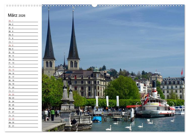 Produktbild: Erleben Sie LUZERN (Wandkalender 2026 DIN A2 quer), CALVENDO Monatskalender