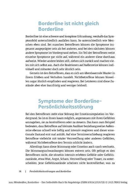 Produktbild: Borderline - Das Selbsthilfe-Buch f&uuml;r Angeh&ouml;rige