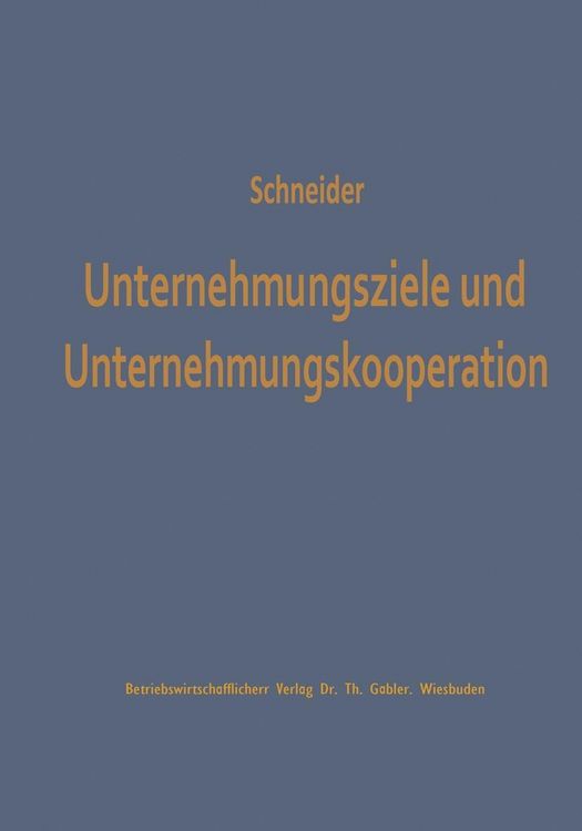 Produktbild: Unternehmungsziele und Unternehmungskooperation