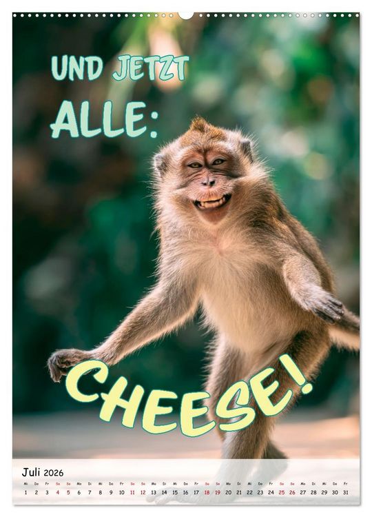 Produktbild: Tierisch erwischt (Wandkalender 2026 DIN A2 hoch), CALVENDO Monatskalender