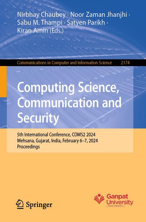 Produktbild: Computing Science, Communication and Security