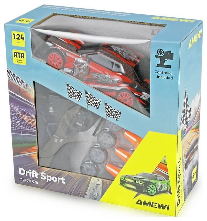 Produktbild: Amewi RC-Modell Rot 1:24 RC Modellauto Elektro