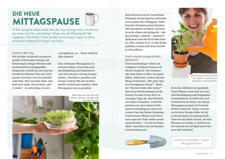 Produktbild: Endlich Mittagspause! Indoor-G&auml;rtnern zwischen Mails und Meetings mit Pfl&uuml;cksalat, Sprossen & Co.