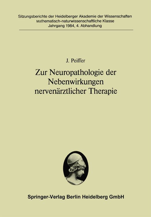 Produktbild: Zur Neuropathologie der Nebenwirkungen nerven&auml;rztlicher Therapie