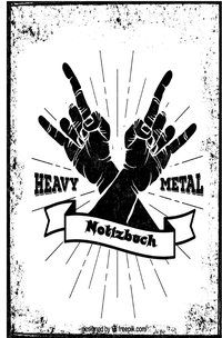 Produktbild: Musik Notizb&uuml;cher / Heavy Metal Horny Notizbuch f&uuml;r Metal und Rock Fans, 60 Blankoseiten