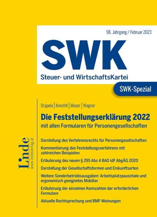 Bild vom Artikel SWK-Spezial Die Feststellungserklärung 2022 vom Autor Christian Drapela