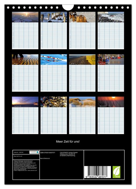 Produktbild: Meer Zeit f&uuml;r uns! (Wandkalender 2026 DIN A4 hoch), CALVENDO Monatskalender