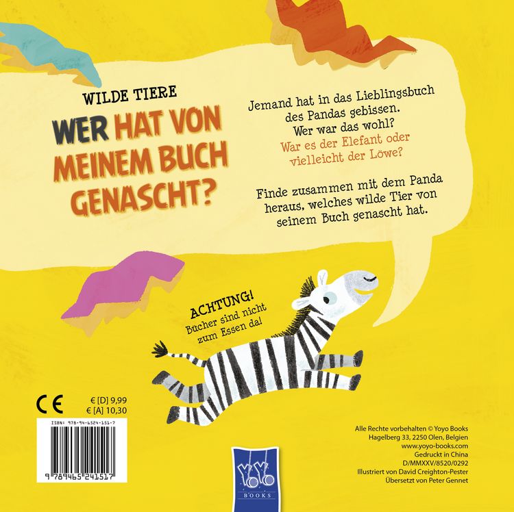 Produktbild: Wer hat von meinem Buch genascht? - Wilde Tiere
