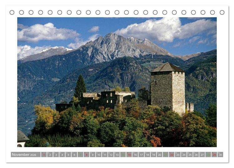 Produktbild: S&Uuml;DTIROL - Land der Berge (Tischkalender 2026 DIN A5 quer), CALVENDO Monatskalender