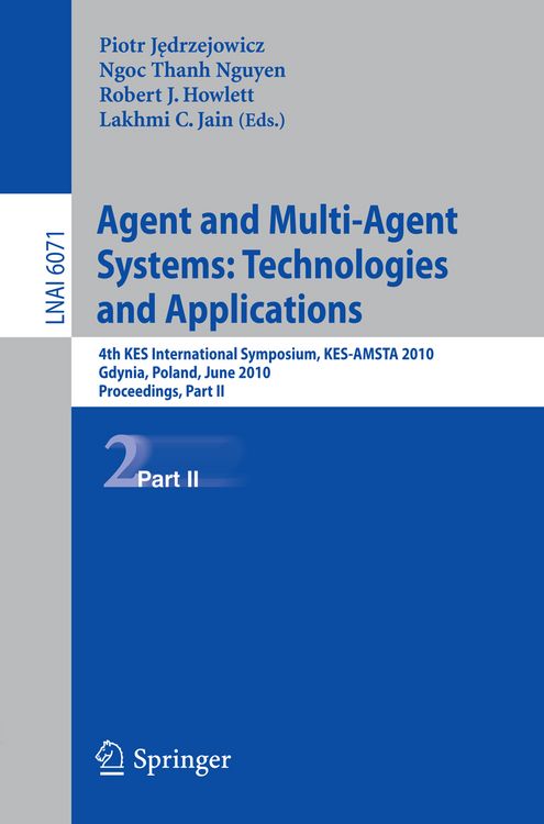 Produktbild: Agent and Multi-Agent Systems: Technologies and Applications