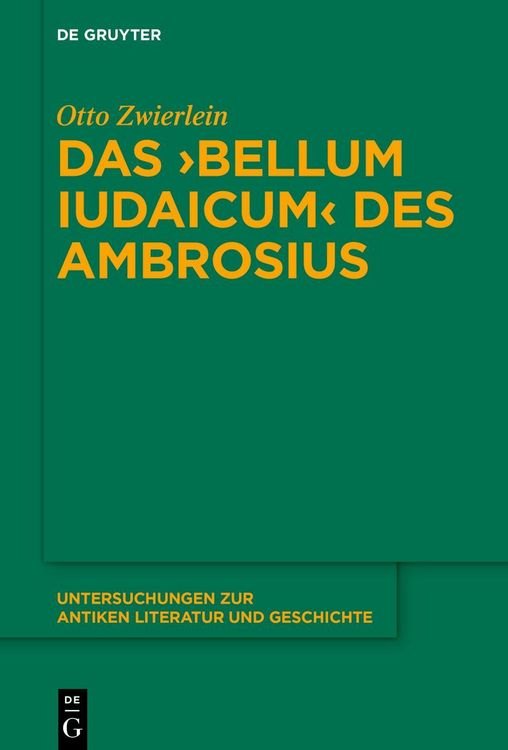 Produktbild: Das &rsaquo;Bellum Iudaicum&lsaquo; des Ambrosius
