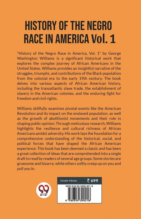 Produktbild: History of the Negro Race in America Vol. 1