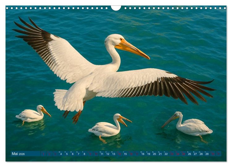 Produktbild: &Uuml;ber dem Vogelflug (Wandkalender 2026 DIN A3 quer), CALVENDO Monatskalender