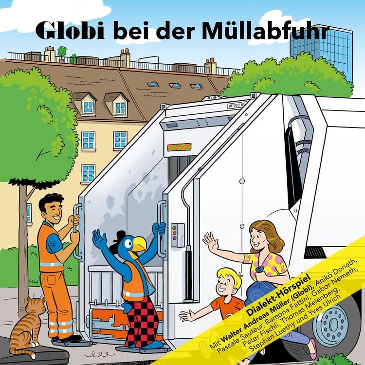 Produktbild: Globi bei der M&uuml;llabfuhr