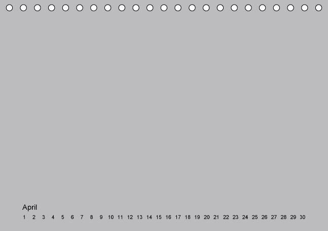 Produktbild: Geburtstags - Bastelkalender - Grau (Tischkalender immerw&auml;hrend DIN A5 quer)