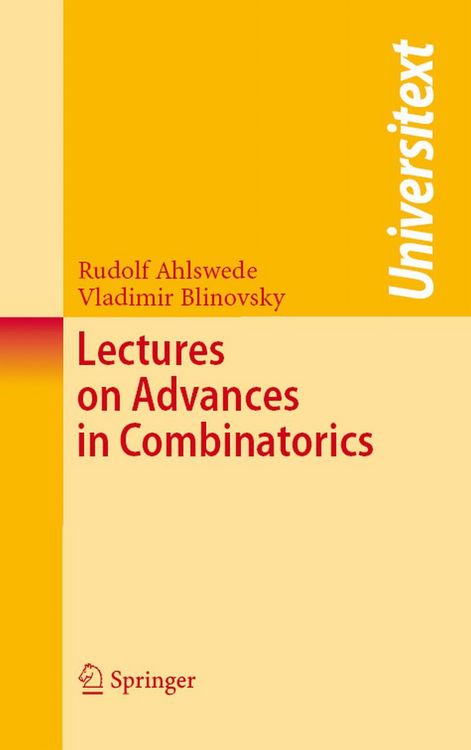 Produktbild: Lectures on Advances in Combinatorics