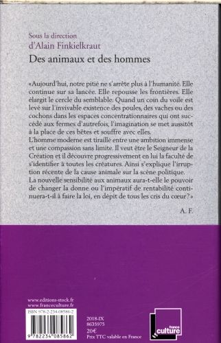 Produktbild: Des animaux et des hommes