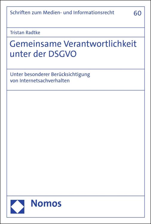 Produktbild: Gemeinsame Verantwortlichkeit unter der DSGVO