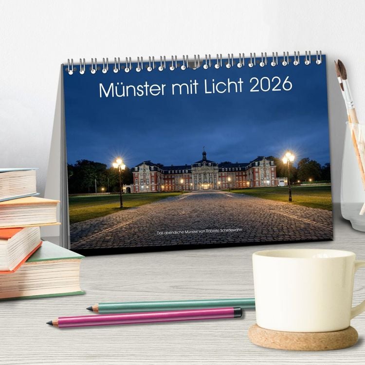 Produktbild: M&uuml;nster mit Licht (Tischkalender 2026 DIN A5 quer), CALVENDO Monatskalender