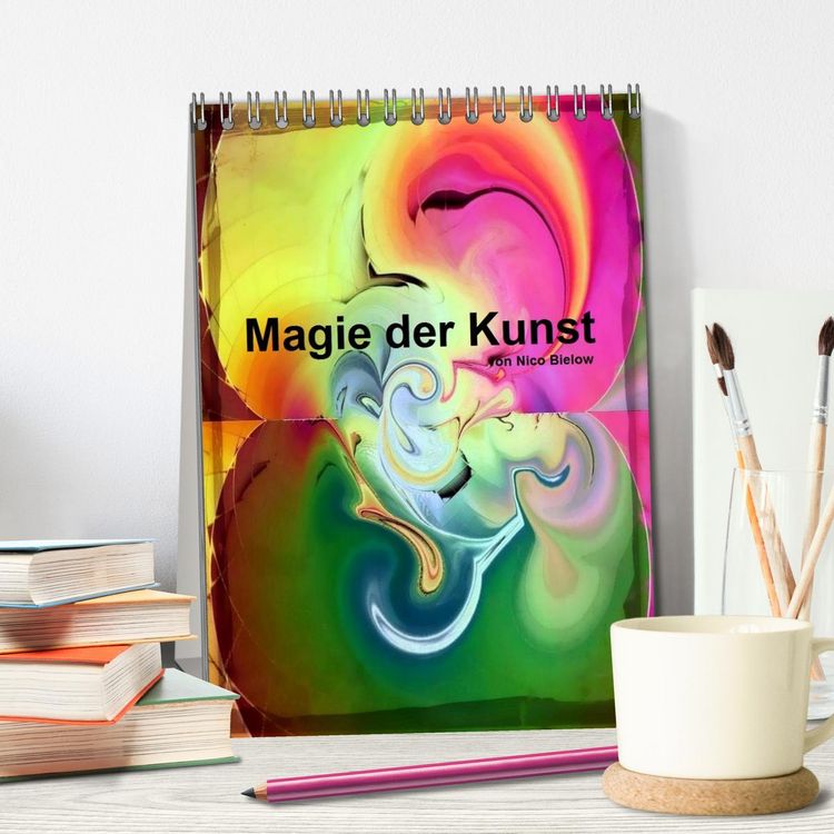 Produktbild: Magie der Kunst von Nico Bielow (Tischkalender 2026 DIN A5 hoch), CALVENDO Monatskalender