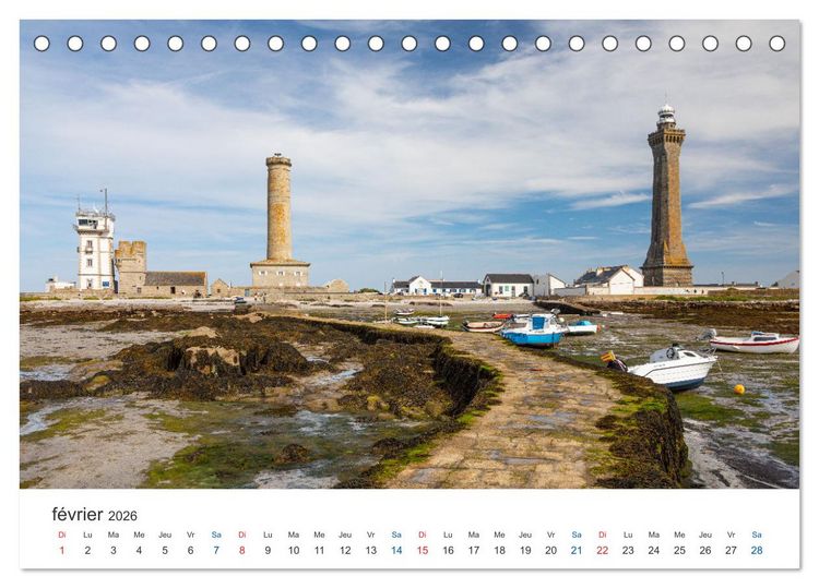 Produktbild: Cornouaille &Agrave; la d&eacute;couverte du Sud-Ouest de la Bretagne (Calendrier de bureau 2026 DIN A5 vertical), CALVENDO calendrier mensuel