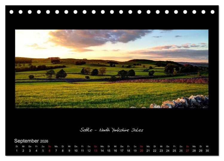 Produktbild: Amazing England - England's sch&ouml;nste Seiten (Tischkalender 2026 DIN A5 quer), CALVENDO Monatskalender