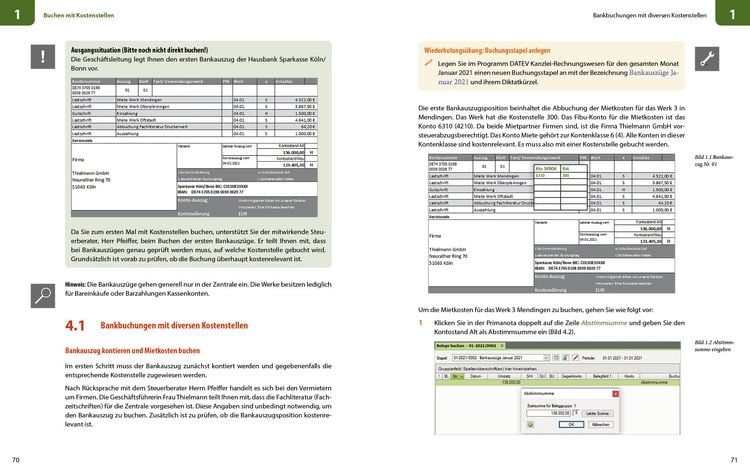 Produktbild: Finanzbuchhaltung mit Kostenstellen/Kostentr&auml;gern in der Praxis mit DATEV Kanzlei-Rechnungswesen