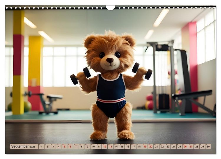 Produktbild: Einfach b&auml;rig - Eine b&auml;rige Reise durch den Teddyalltag (Wandkalender 2026 DIN A3 quer), CALVENDO Monatskalender
