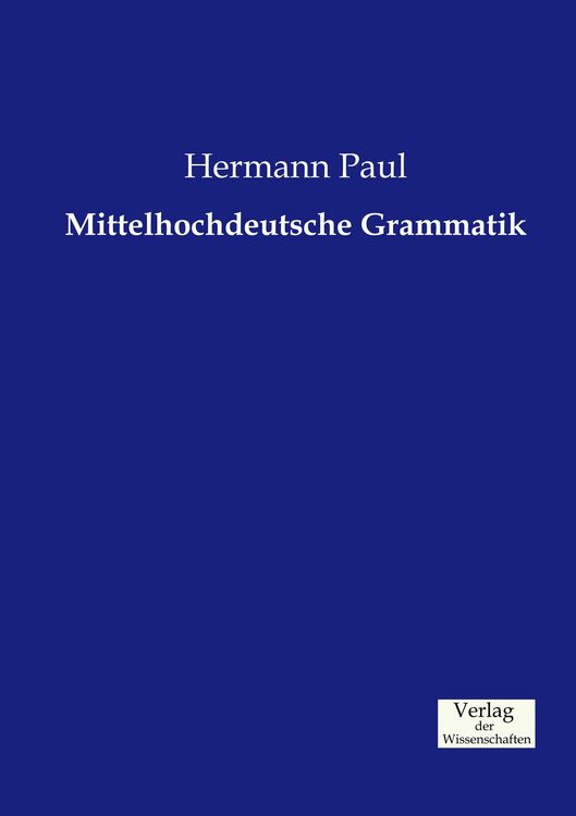 Produktbild: Mittelhochdeutsche Grammatik