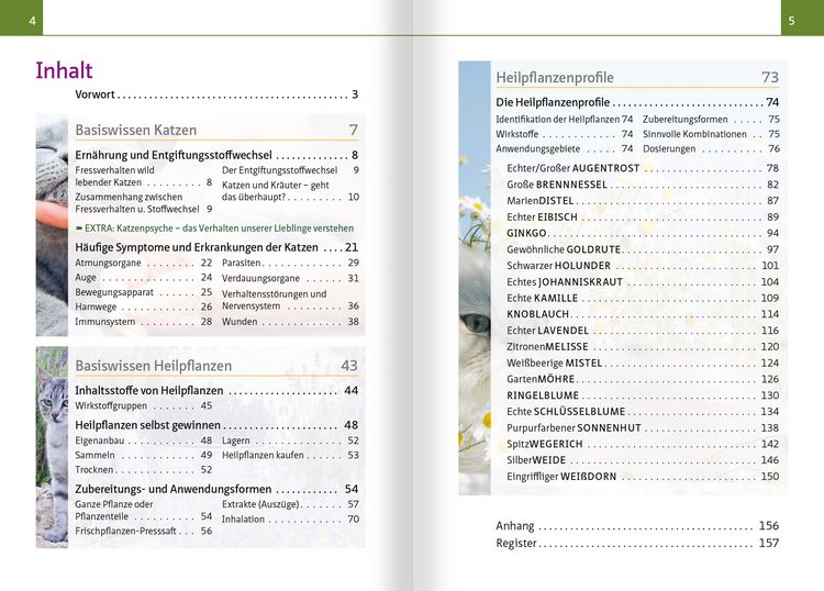 Produktbild: Gr&uuml;ne Hausapotheke f&uuml;r Katzen. Kompakt-Ratgeber