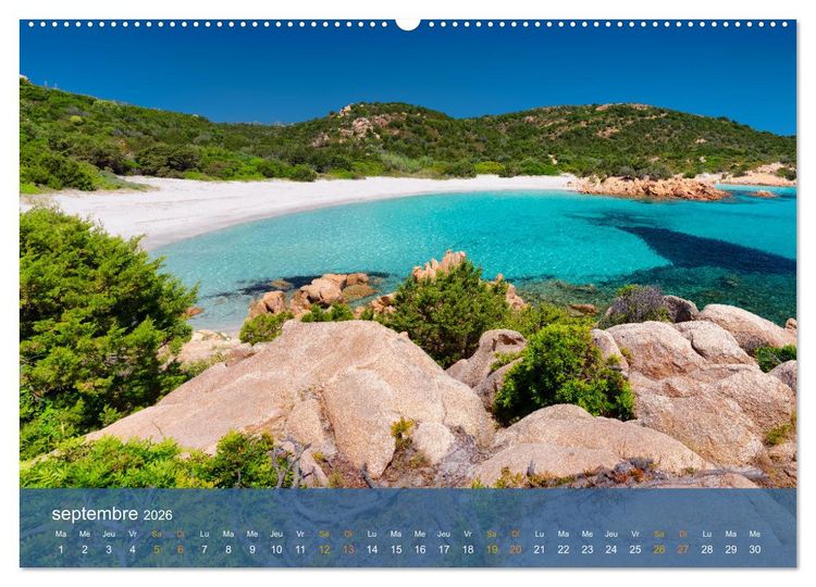 Produktbild: Sardaigne - L'&acirc;me sauvage de la M&eacute;diterran&eacute;e (Calendrier mural 2026 DIN A2 vertical) calendrier de bureau