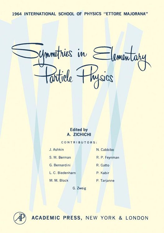 Produktbild: Symmetries in Elementary Particle Physics