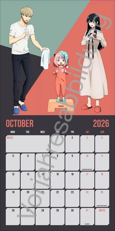 Produktbild: Spy x Family Broschurkalender 2027