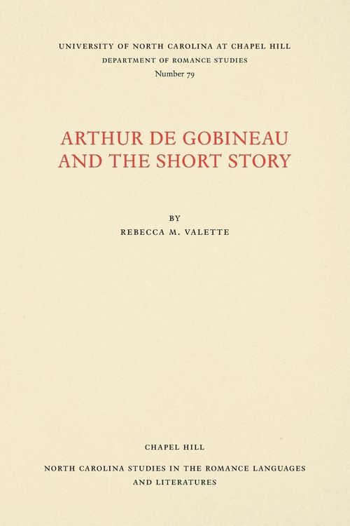 Produktbild: Arthur de Gobineau and the Short Story