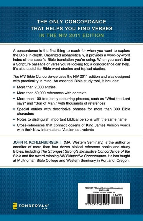 Produktbild: The NIV Bible Concordance