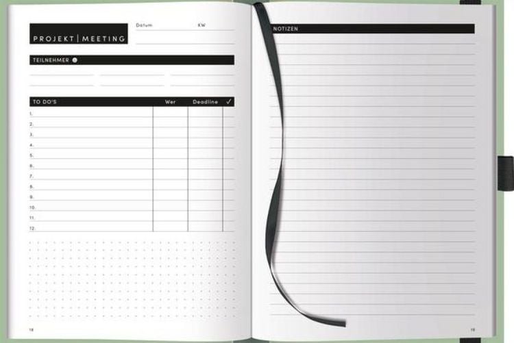 Produktbild: Projekt-Meeting-Planer Mint
