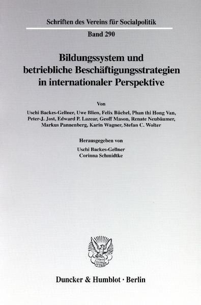 Produktbild: Bildungssystem und betriebliche Besch&auml;ftigungsstrategien in internationaler Perspektive.