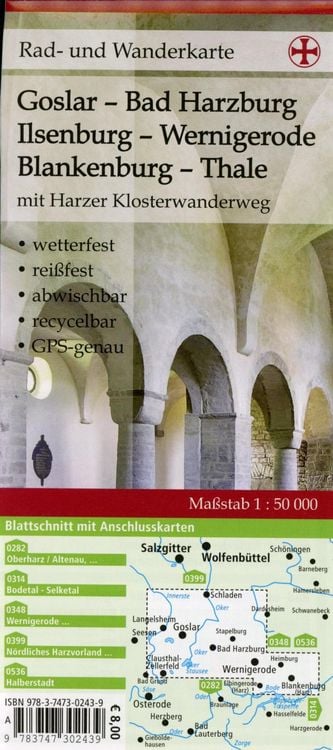 Produktbild: Goslar - Bad Harzburg - Ilsenburg - Wernigerode, Blankenburg - Thale