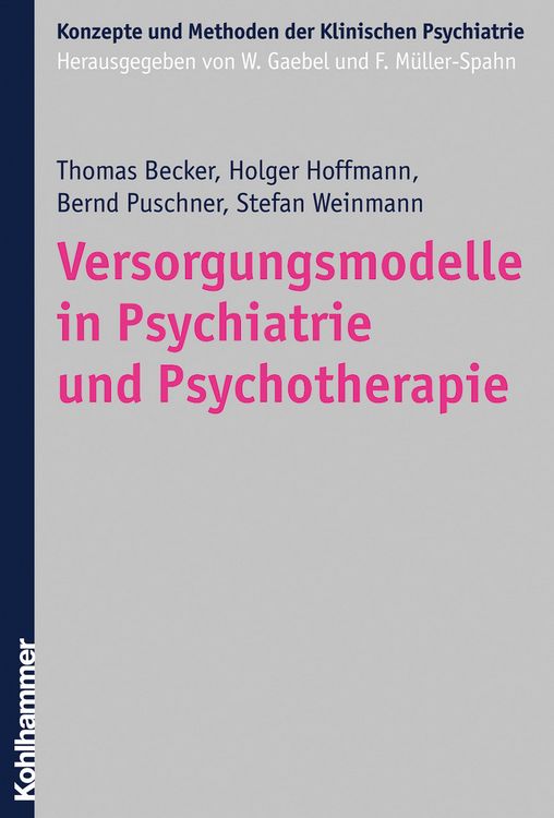 Produktbild: Versorgungsmodelle in Psychiatrie und Psychotherapie