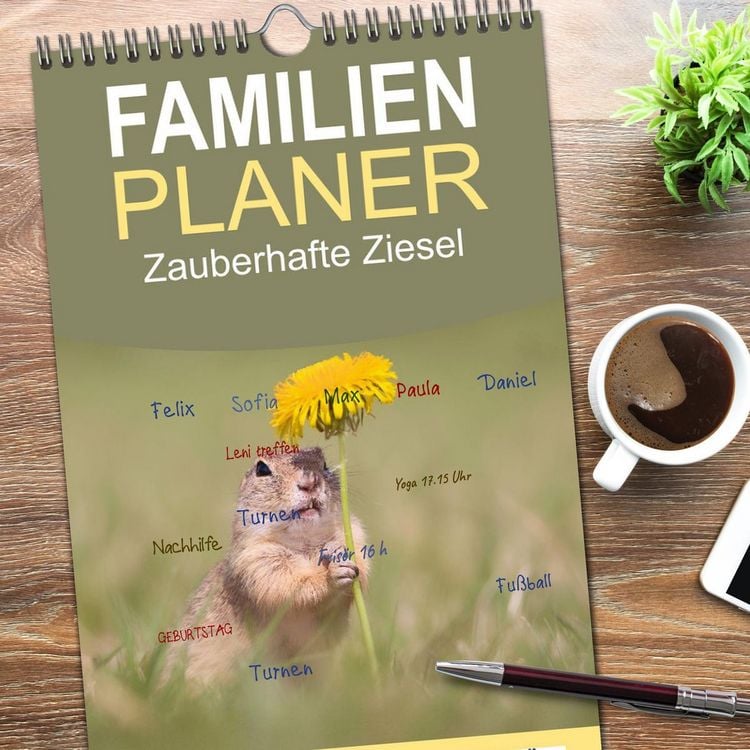 Produktbild: Familienplaner 2026 - Zauberhafte Ziesel mit 5 Spalten (Wandkalender, 21 x 45 cm) CALVENDO